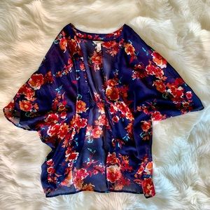 Floral Sheer Kimono